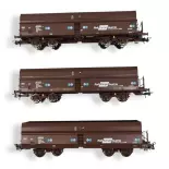Set of 3 self-unloading wagons - Roco 77019 - HO 1/87 - ÖBB - EP VI