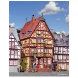 Large half-timbered house with oriel window Kibri 38902 HO 1/87