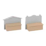 2 stands du marché de Noël - Faller 272020 - N 1/160 