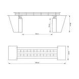 Pont rail route moderne - 1/87 HO - Auhagen 11428