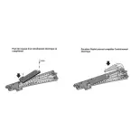 Aiguillage long à droite avec ballast - 12,1° - Marklin 24712 - 236,1 mm - HO : 1/87ème - Code 83 - Voie C