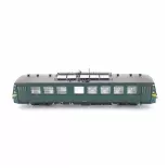 Diesel railcar type 554 series 554.012 with green "Brossel" livery