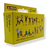 Pack XL 18 Figurines "À la montagne" NOCH 16140 - HO 1/87ème