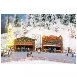 2 stands du marché de Noël - Faller 272020 - N 1/160 