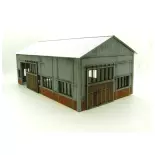 Workshop / old factory - BOIS MODELISME 106015 - HO 1/87th - 222x122x98mm