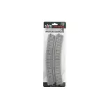2 rails courbes Unitrack (R790-PCAL/R790-PCAR) CS - Kato 2-252 - HO 1/87