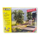 Level crossing" decoration set, Lasercut NOCH 66811 - HO 1/87