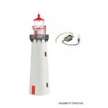 Phare avec lumière LED - KIBRI 39170 - Échelle HO 1/87 - 58 x 223 mm