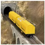 2 wagons nettoyeurs de voies - Lux Modellbau 9660 - HO 1/87 - 3R