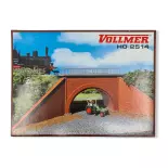 Brick tunnel - VOLLMER 42514 - HO 1/87th - 100/300 x 63 x 80 mm