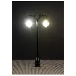 Set de 3 lampadaires en fer forgé avec LED - HO 1/87 - Faller 180107