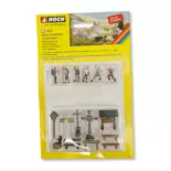 Pack of 6 NOCH 16210 mountain figures with accessories - HO 1/87