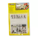 Set van 6 NOCH 16210 bergfiguren met accessoires - HO 1/87