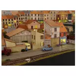 Bloc de Locaux Professionnels Anciens (Modèle 1) - Régions et Compagnies PRO009 - HO 1/87