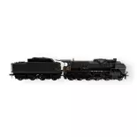 Locomotive à vapeur 2-150 P 81 tender 34 P 82 ACC SON et fumée - R37 HO41203DSFAC - SNCF - EP III 