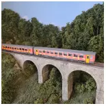 Set van 3 Languedoc Roussillon Carmillon VTU rijtuigen - LS MODELS 41210 - HO - SNCF - EP VI