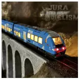 Autorail bimode AGC B 81661/81662 AURA - LS Models 10589S - HO 1/87 - SNCF - Ep VI - Digital sound - 3R