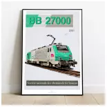 Poster locomotive électrique BB 27000 - 2001 - SNCF - A2 42.0 x 59.4 cm