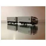 Camion MAN F90 et remorque fourgon à 3 essieux - Hobby66 / Lemke 4602 - N 1/160