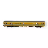 Voiture postale PA UIC livrée jaune/blanche toit gris, bogies Y24X - LS Models 40429 - HO 1/87 - SNCF - Ep IV - 2R