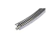4 rails incurvés Unitrack (R348-30) 30 degrés - Kato 20-130 - HO 1/87