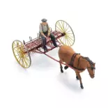 Râteau à Foin avec Cheval + Figurine - Artitec 387.609 - HO 1/87 