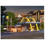 McDonald's Restaurant avec McCafé Vollmer 43635 - HO : 1/87 -270x158x98mm