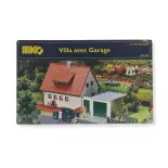 Maqueta de casa con garaje - MKD 2020 - HO 1/87 - 135x75x55 mm