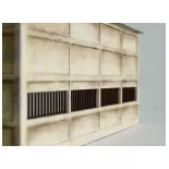 Halbes Industriegebäude als Hintergrund - Holz Modellbau 206001 - N 1/160
