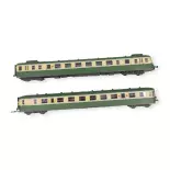 Dieseltriebwagen RGP II mit Anhänger - Jouef HJ2429 - HO 1/87 - SNCF