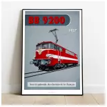 Poster locomotive électrique BB 9200- 1957 - 800Tonnes - SNCF - A2 42.0 x 59.4 cm