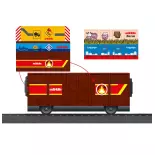 Wagon tombereau avec autocollants Marklin my world 44143 - HO 1/87