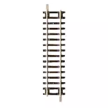 Rail droit G1/2 Roco 42412 traverses bois - 115 mm - HO : 1/87 - Code 83