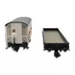 Set de 2 wagons pour train de construction SERSA - ROCO 77043 - HO 1/87