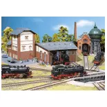 Locomotive roundhouse with 3 bays FALLER 120176 - HO 1/87