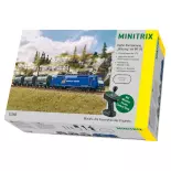 Coffret de départ "Train de marchandises" série 120 - MiniTrix 11158 - N 1/160 - AG - 2R - EP VI - Digitale