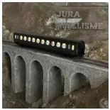 Voiture Allégée Saucisson "ETAT" - B10 N°34991 - Ree Modèles VB473 - VERT 306 - SNCF - EP.IIIb - HO 1/87