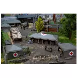 3 militaire medische tenten FALLER 144109 - HO 1/87 - EP V