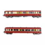 Autorail EAD X-4524 avec remorque XR-8534 - REE Modèles NW-202 - N 1/160 - SNCF - EP V