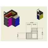 Unterführung Holz Modellbau 113007 - HO 1/87