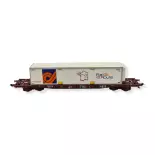 Wagon Porte-Conteneur Sgss "Rail Route" - JOUEF HJ6243 F-TOUAX - HO 1/87 - EP V