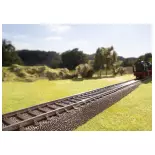 Curved rail R2 5.7° Trix 62206 - Radius 437.5 mm - HO: 1/87 - Code 83 - Track C