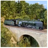 Locomotive à vapeur 141 E 672 - Ree Modèles MB052 - HO 1/87 - SNCF - Ep III - Analogique - 2R