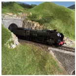 Locomotive à vapeur HO 2-150 P 100 tender 34 P 299 - DCC SON fumée - R37 HO41204DSF - SNCF - EP III