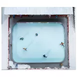 Patinoire artificielle avec figures animées - FALLER 134005 - HO 1/87