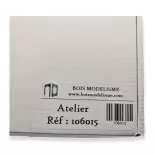 Atelier / usine ancienne - BOIS MODELISME 106015 - HO 1/87ème - 222x122x98mm