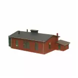 Remise pour 2 locomotives en briques et colombages - Auhagen 14470 - N 1/160