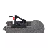 Rail avec butoir Marklin 24977 - 77,5 mm - HO : 1/87 - Code 83 - Voie C