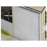 Gouttières et descentes d’eau (Technique 2) (gouttières en carton gaufré, descentes en fil métallique avec attaches en carton) - Régions et Compagnies MAT062 - HO 1/87
