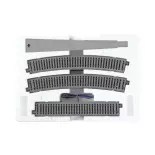 Ensemble de rails doubles Unitrack (HV1) R730 - Kato 3-111 - HO 1/87